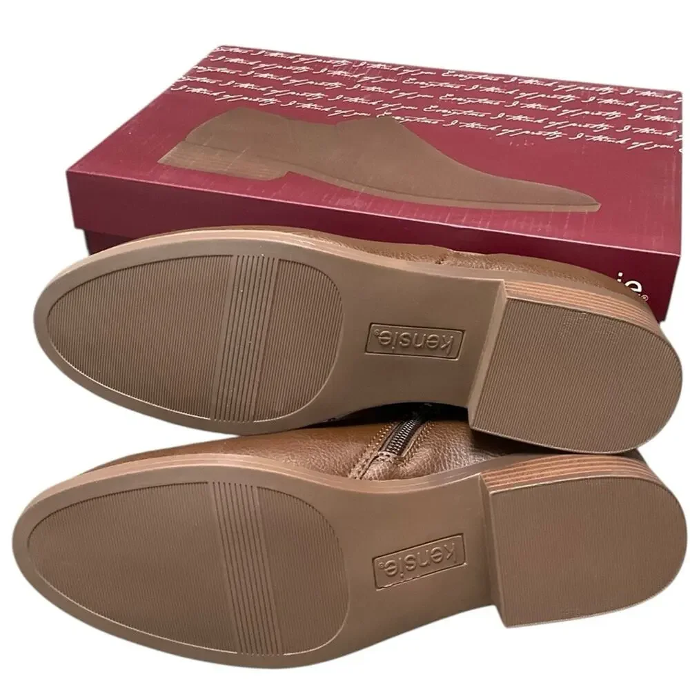 Kensie Ankle Boots Brown Size 7 NEW in Box - Picture 5 of 9